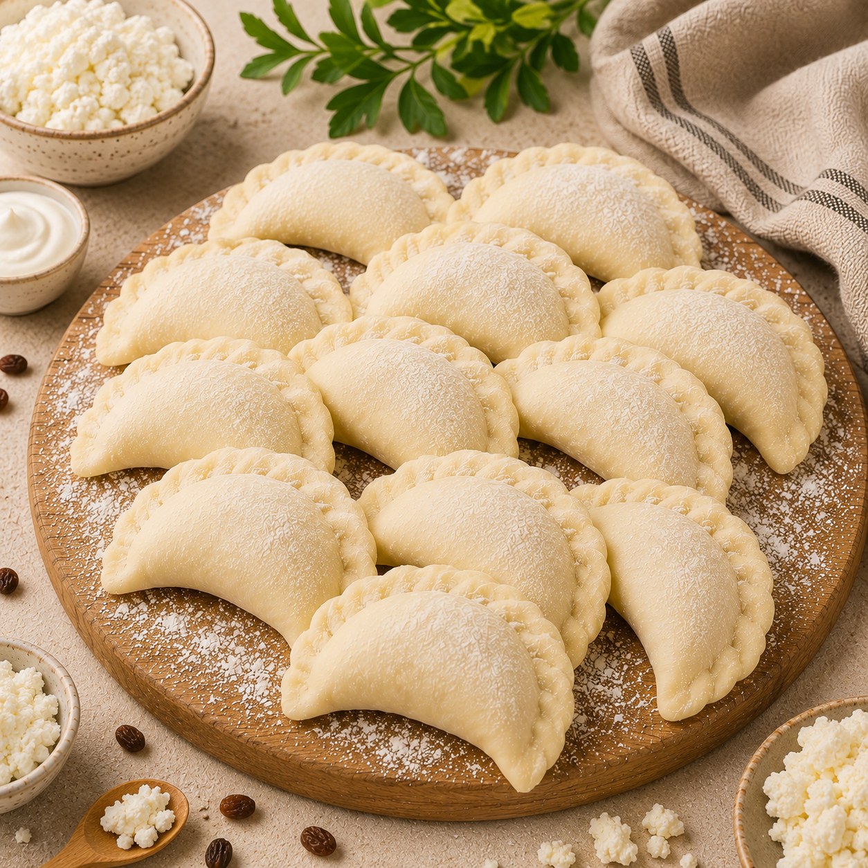 Вареники с творогом
